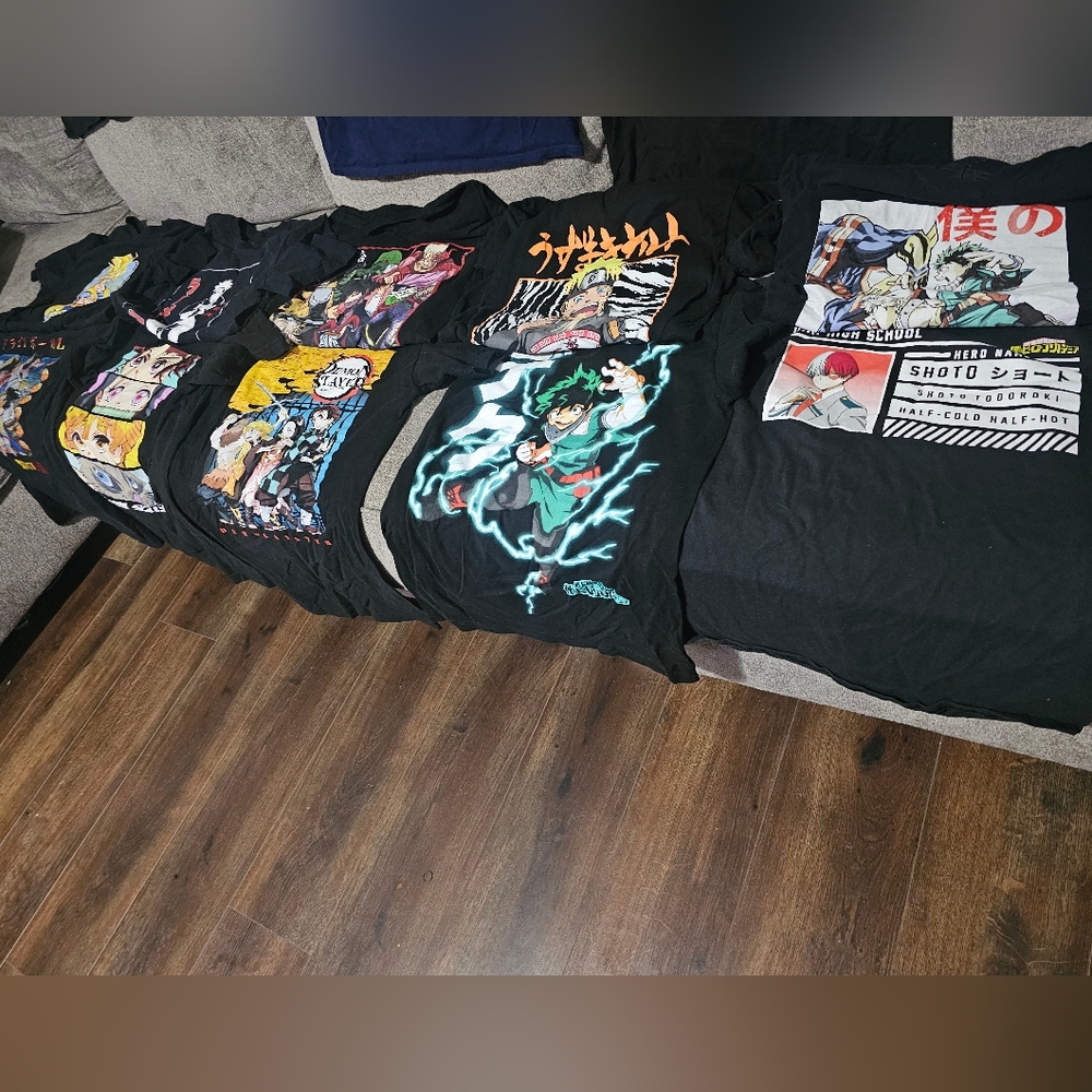 Anime shirts lot